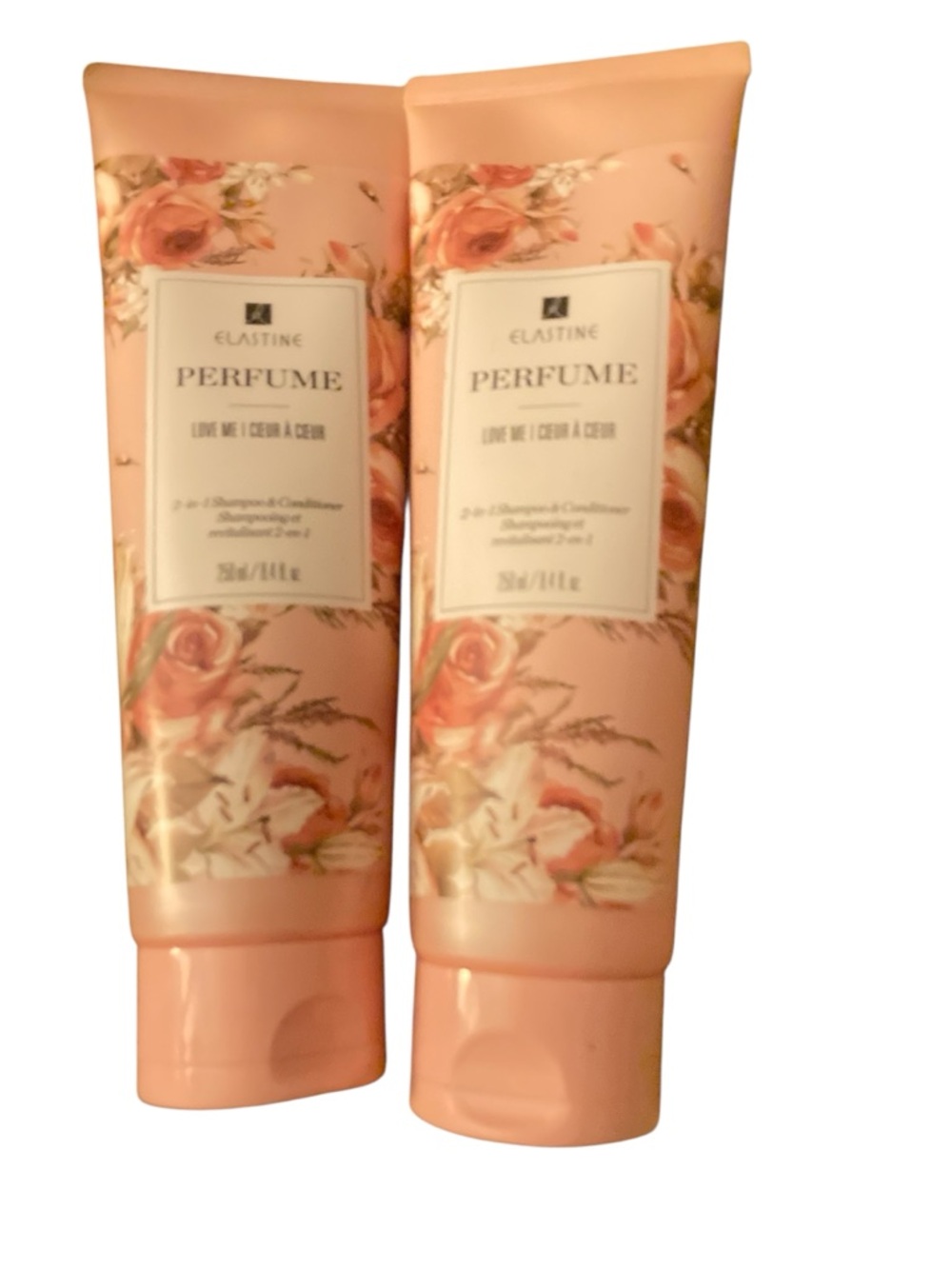 Lot Of 2 Elastine Perfume 2-in-1 Shampoo & Conditioner Love Me 8.40z SEALED NEW